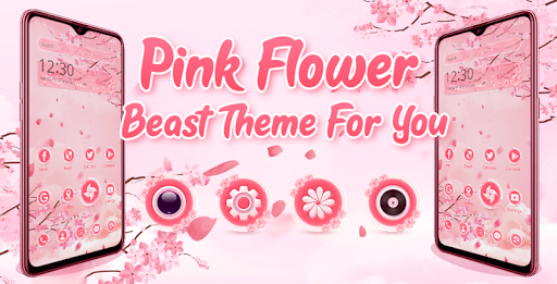 Emotion theme beautiful pink flower - عکس برنامه موبایلی اندروید