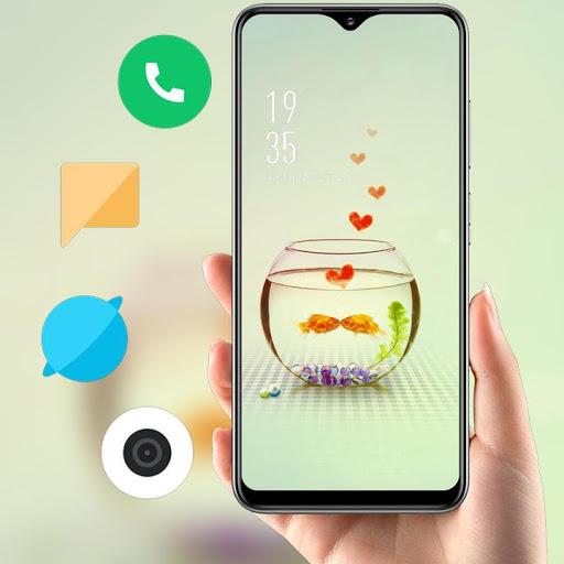 Beauty fish love theme / r17 pro animals - Image screenshot of android app