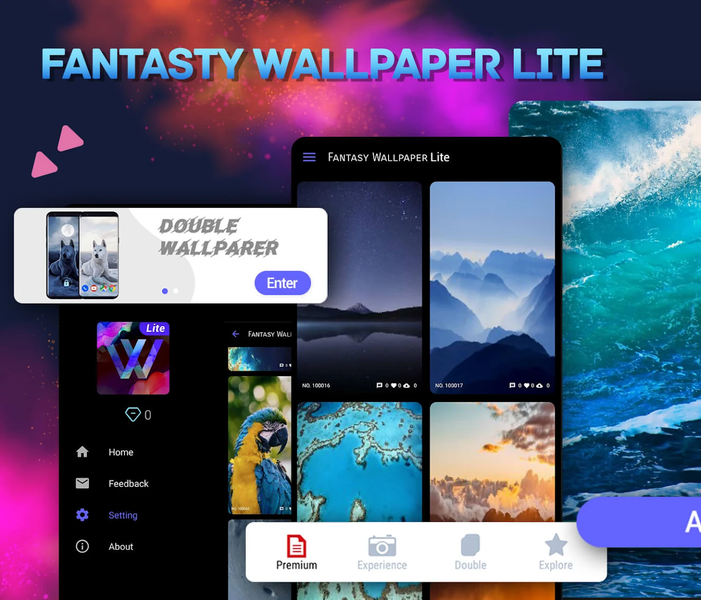 Fantasy Wallpaper Lite - Image screenshot of android app