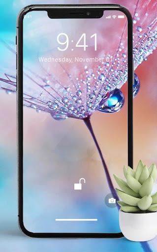 The most beautiful flower of the dewdrop theme - Image screenshot of android app