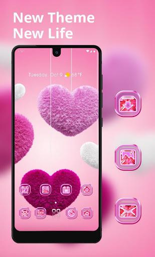 Red Hairy Love Redmi 4 theme Bright Light - Image screenshot of android app