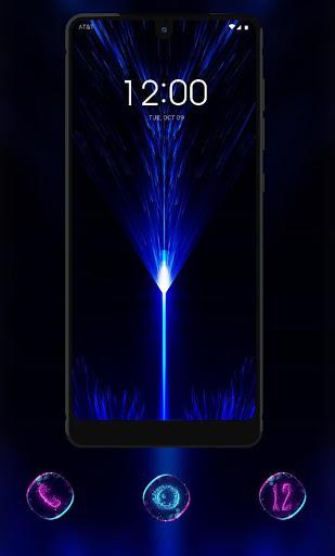 Tech theme blue light wallpaper - Image screenshot of android app