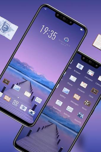 Purple nature theme for galaxy m20 best launcher - عکس برنامه موبایلی اندروید