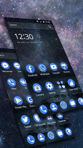 Starry Night Theme - Image screenshot of android app