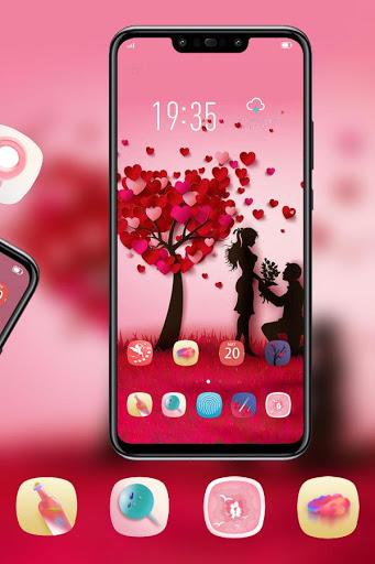 love pink romantic tree pink theme Y۲۱L - عکس برنامه موبایلی اندروید