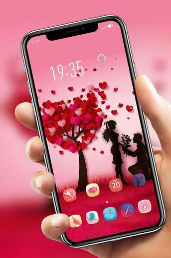 love pink romantic tree pink theme Y۲۱L - عکس برنامه موبایلی اندروید