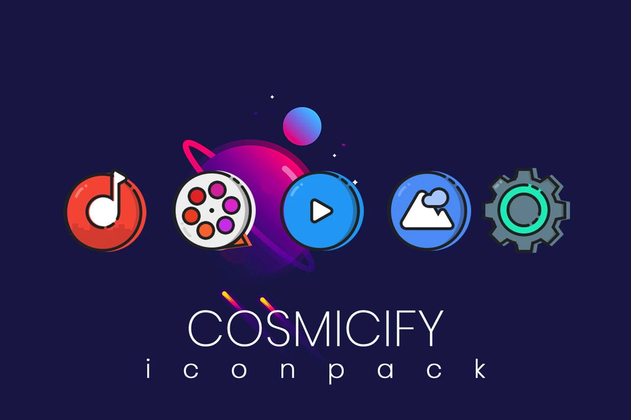 Cosmicify IconPack - عکس برنامه موبایلی اندروید