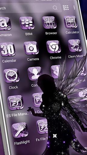 Fairy Dark Purple Theme - Image screenshot of android app