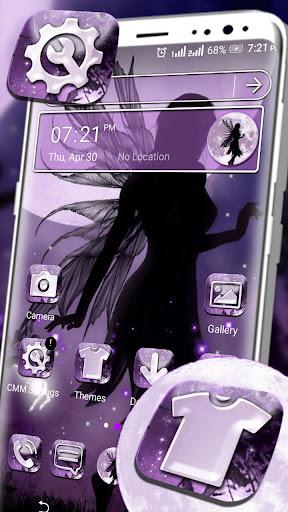 Fairy Dark Purple Theme - عکس برنامه موبایلی اندروید