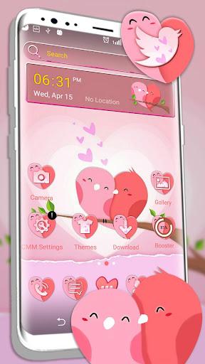 Love Heart Pink Launcher Theme - Image screenshot of android app