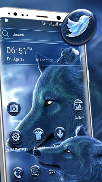 Mystical Wolf Launcher Theme - Image screenshot of android app