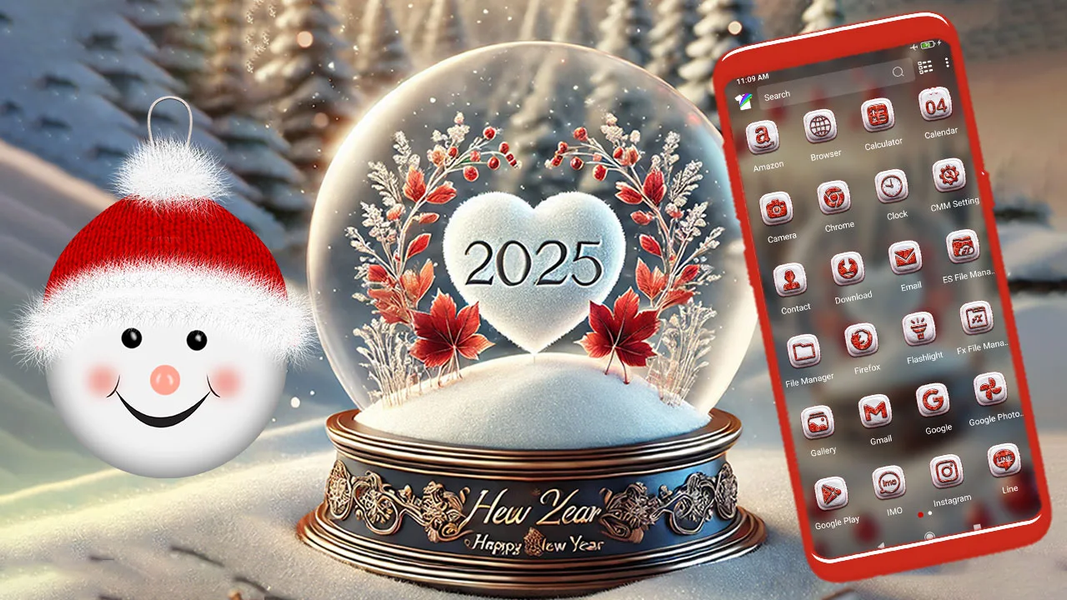 2025 Newyear Christmas Theme - Image screenshot of android app