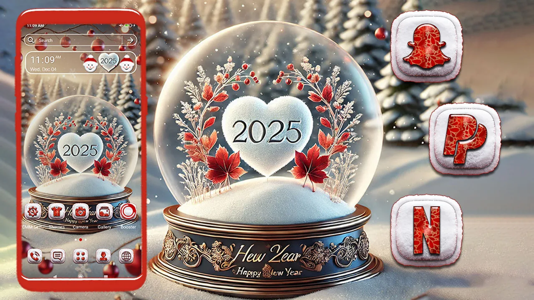 2025 Newyear Christmas Theme - Image screenshot of android app