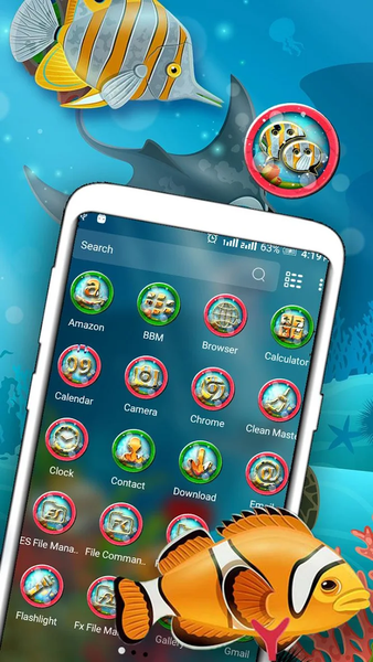 Under Water Life Theme - Image screenshot of android app