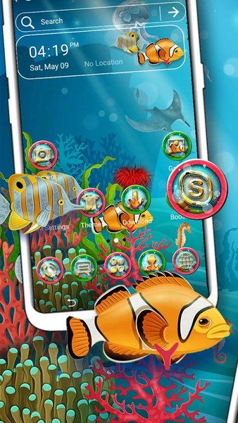 Under Water Life Theme - Image screenshot of android app