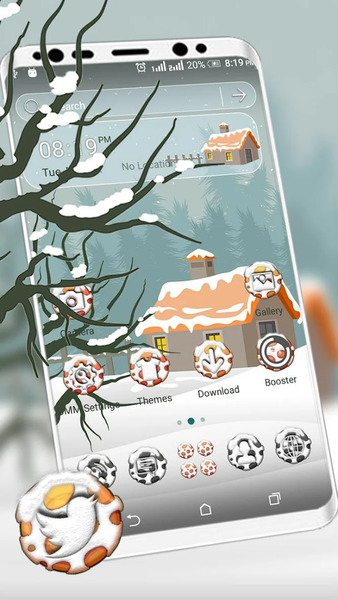 Winter House Launcher Theme - Image screenshot of android app