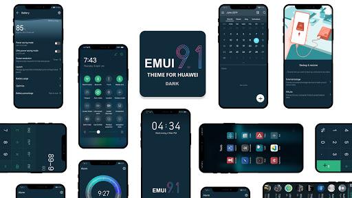 Dark Emui-9.1 Theme for Huawei - Image screenshot of android app