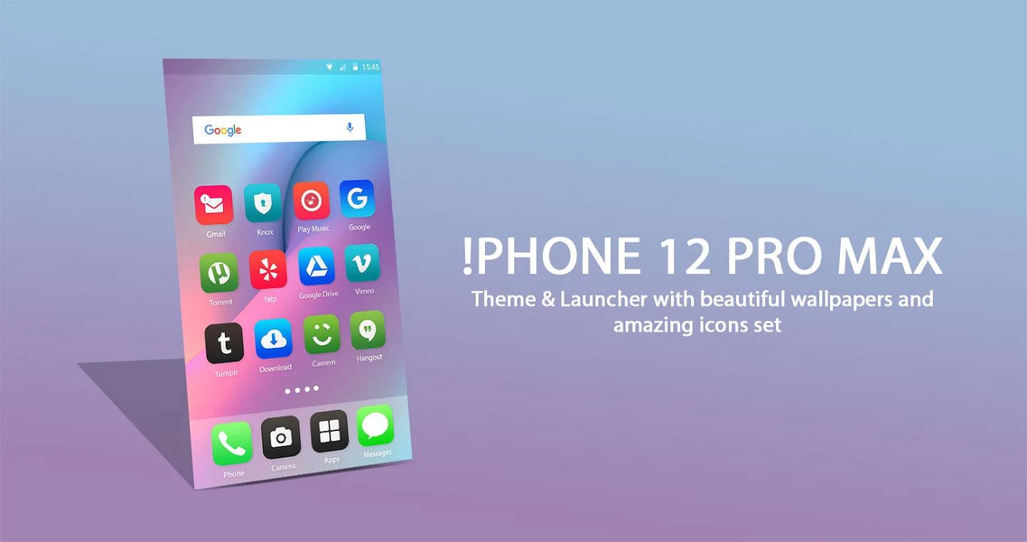 iPhone 12 Pro Launcher - عکس برنامه موبایلی اندروید