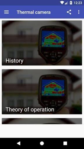 Thermal camera History IR - Image screenshot of android app