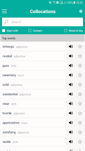 Collocations Thesaurus Offline - Image screenshot of android app