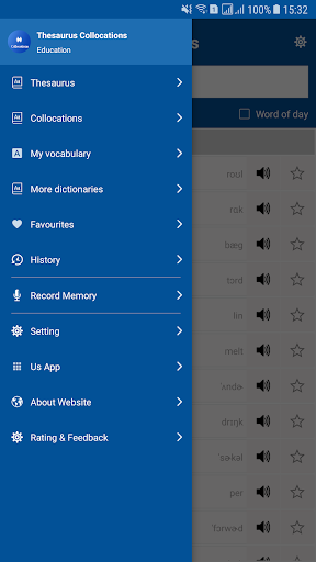 Collocations Thesaurus Offline - Image screenshot of android app