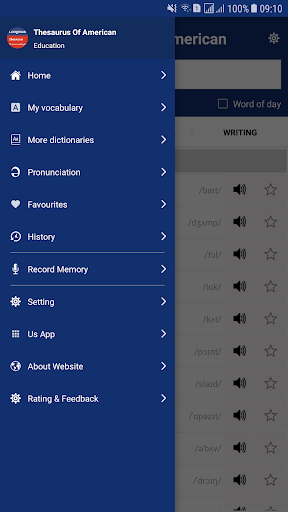 Thesaurus Of American English - عکس برنامه موبایلی اندروید