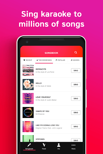 Sing Karaoke by Stingray - Image screenshot of android app