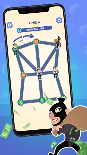 Catch The Thief: Help Police - Gameplay image of android game