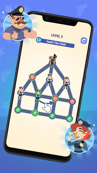 Catch The Thief: Help Police - Gameplay image of android game