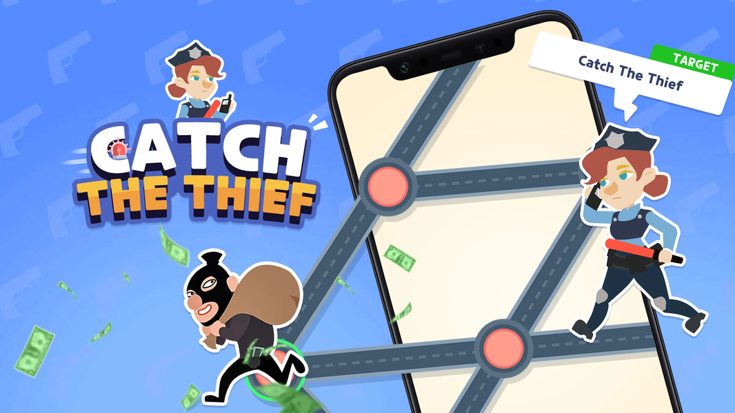 Catch The Thief: Help Police - Gameplay image of android game