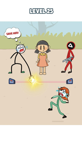 Thief Troll - Stickman Robber - Gameplay image of android game