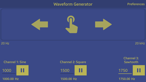 Waveform Generator Free - عکس برنامه موبایلی اندروید