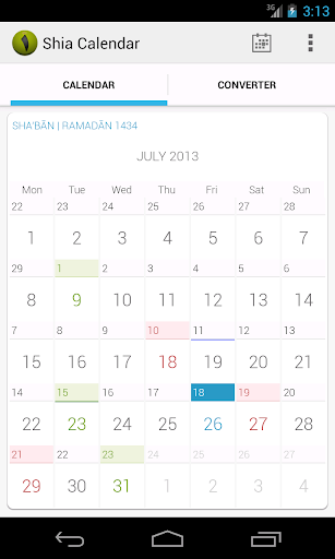 Shia Calendar - عکس برنامه موبایلی اندروید