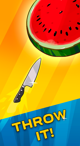 Food Cut - knife throwing game - Gameplay image of android game