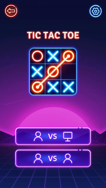 Tic Tac Toe 2 Player: XOXO - Gameplay image of android game