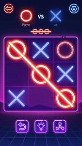 Tic Tac Toe 2 Player: XOXO - Gameplay image of android game
