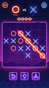 Tic Tac Toe Glow 2 player - Apps on Google Play