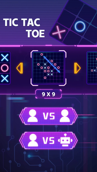 Tic Tac Toe: 2 Player OX Game - Gameplay image of android game