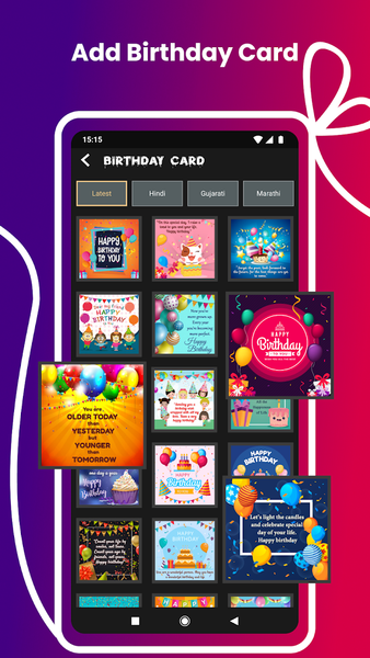 Birthday Video Maker ۲۰۲۵ - عکس برنامه موبایلی اندروید