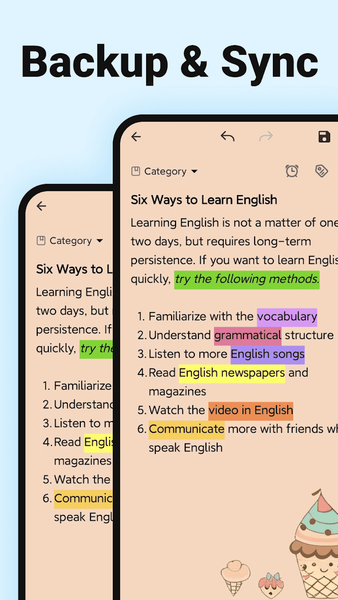Color Notes, Notebook, Notepad - عکس برنامه موبایلی اندروید