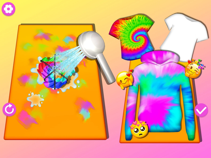 Tie Dye: T Shirt Design Games - Gameplay image of android game