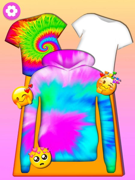 Tie Dye: T Shirt Design Games - Gameplay image of android game
