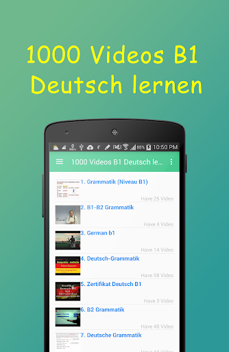 ۱۰۰۰ Videos B۱ Deutsch Lernen - عکس برنامه موبایلی اندروید