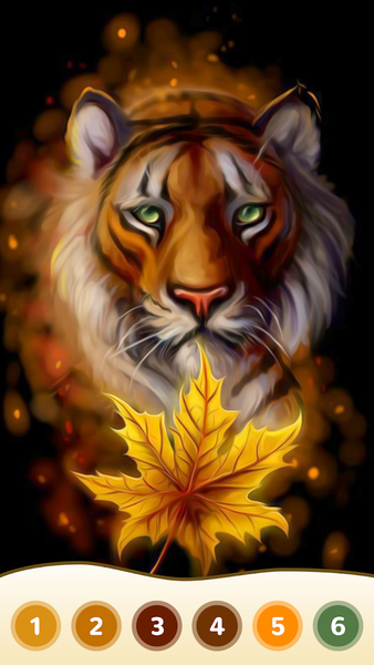 Tiger Coloring Book Color Game - عکس بازی موبایلی اندروید