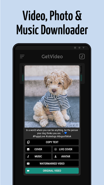 Video Downloader No Watermark - Image screenshot of android app
