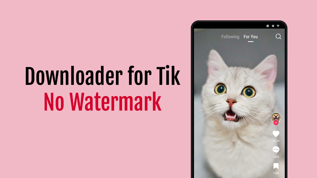 Downloader for TT No Watermark - عکس برنامه موبایلی اندروید