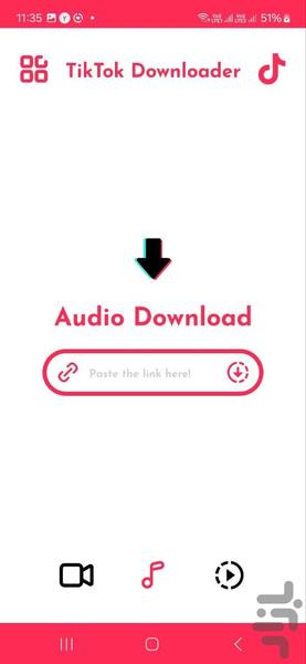 TikTok Downloader - عکس برنامه موبایلی اندروید