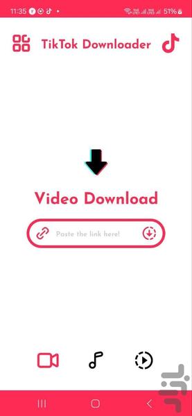 TikTok Downloader - عکس برنامه موبایلی اندروید