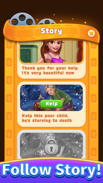 Match Puzzle -Tile match3 plot - Gameplay image of android game