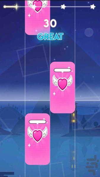 Tiles7 Fire Magic - پیانوی صورتی - Gameplay image of android game